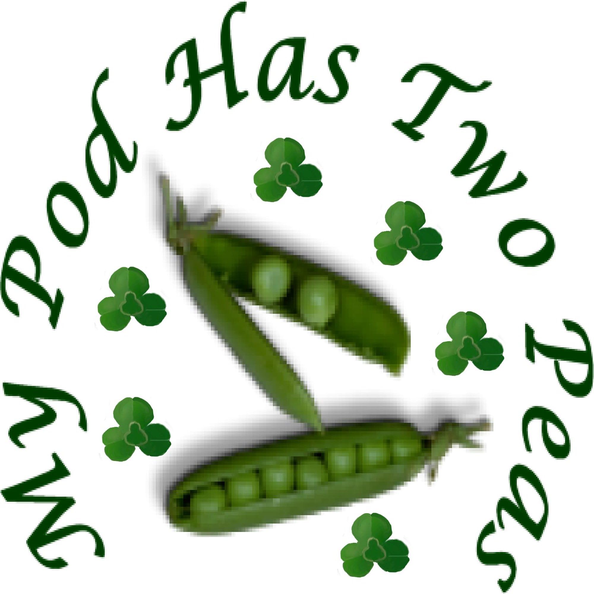 My Pod Has Two Peas Maternity T-Shirt for Women - Ruched Side Design for Comfort - Perfect for Pregnancy Announcements & Baby Showers