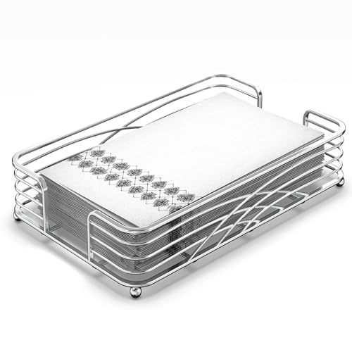 B - Silver Napkin Holder for Bathroom