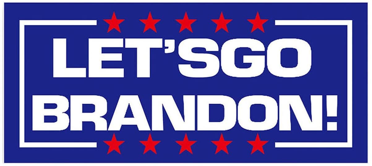 10 Pack Let's Go Brandon Stickers - Funny FJB Decals Waterproof & Easy to Remove (7