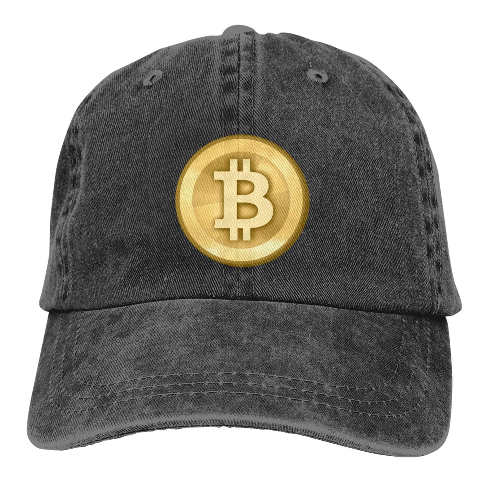 Whirose Bitcoin Logo Baseball Cap - Adjustable & Washable Unisex Golf Hat for Men & Women - Perfect for Sports, Outdoor Activities & Crypto Enthusiasts