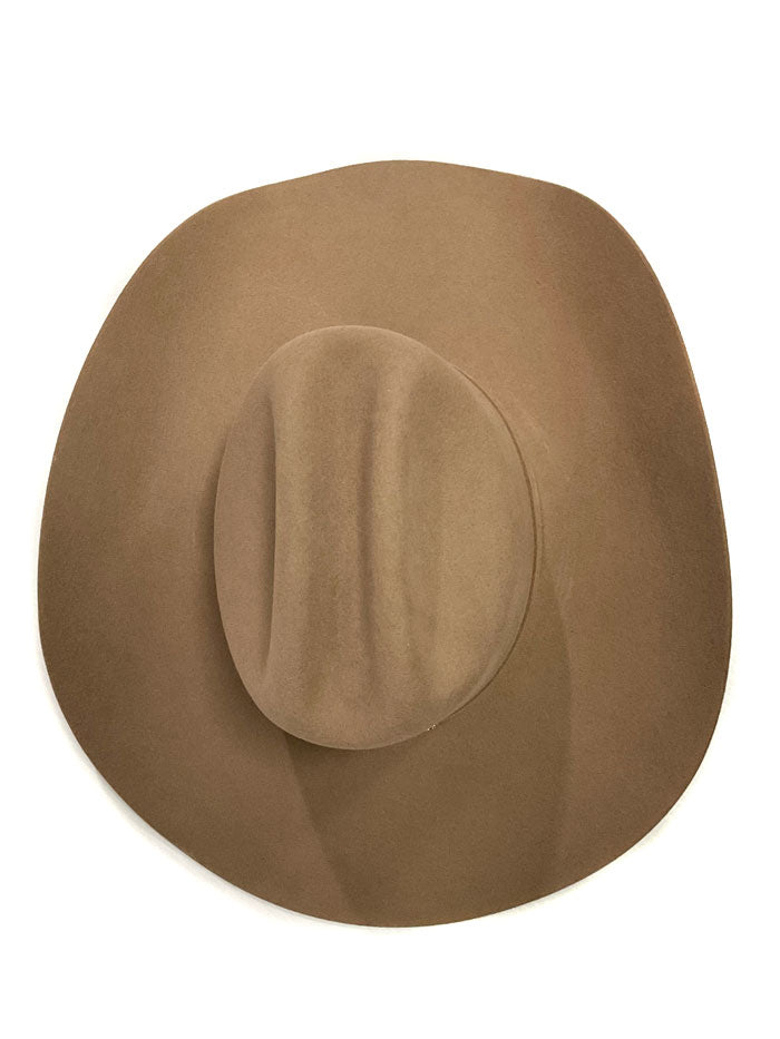 Justin JF0657DYLA Dylan 6X Fur Felt Cowboy Hat in Fawn - Western Style Bent Rail Design for Rodeo, Ranch Work & Country Fashion