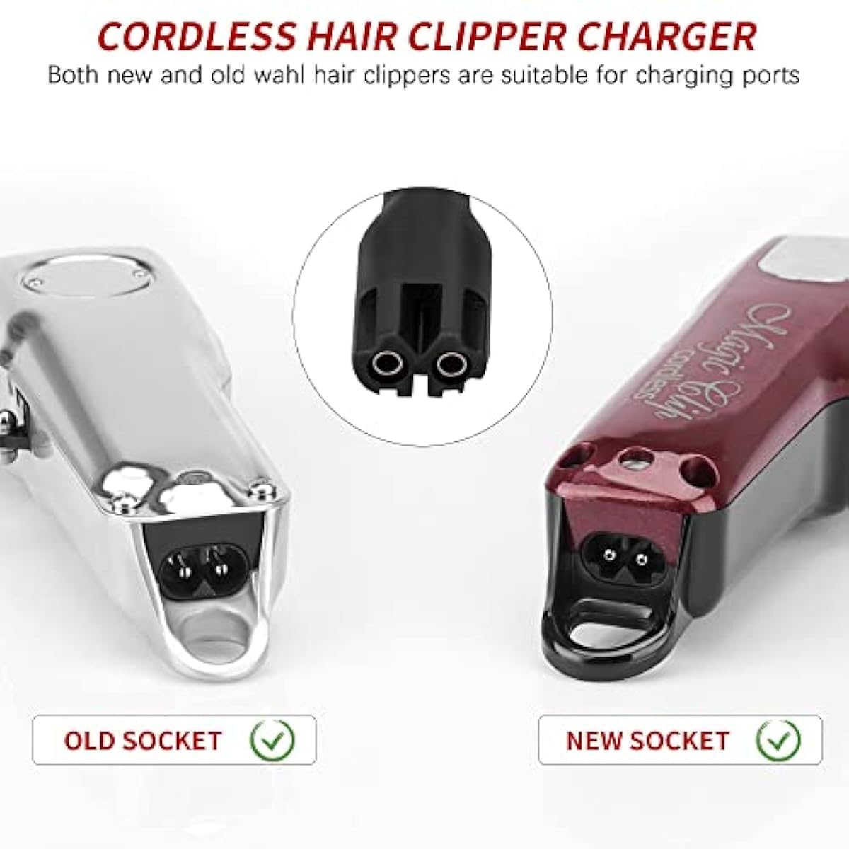 Original Wahl Replacement Charger Cord for Wahl 5-Star Series Cordless Clippers - Compatible with Magic Clip Model 08594, WA08, 3025397 & 3000112 - Power Adapter for Home Barbering & Professional Hair Cutting