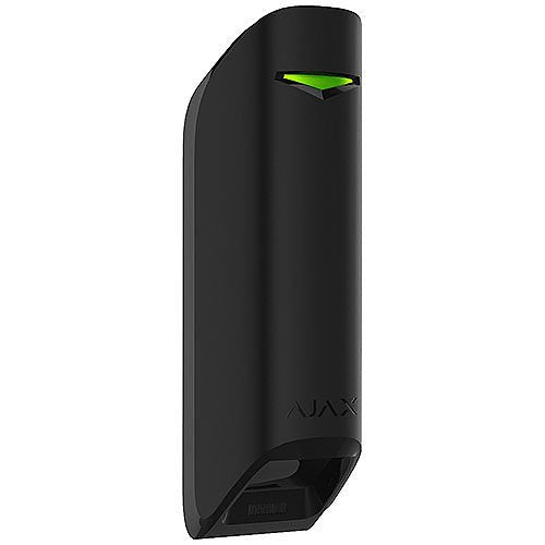 AJAX 42824.36.BL3 Wireless Indoor Curtain Motion Detector - Black | Home Security Sensor for Windows & Doors | Smart Home Automation & Burglar Alarm System