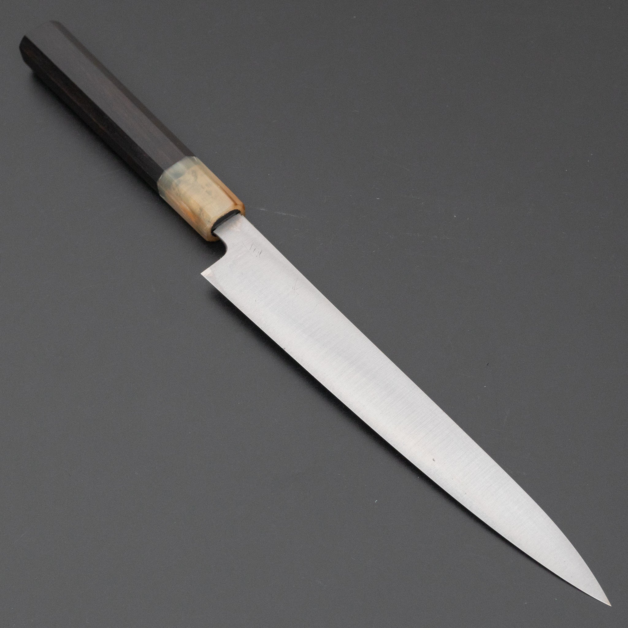 Hitohira Ashi White #2 Japanese Petty Knife 210mm with Ebony Handle - Perfect for Slicing, Dicing, and Precision Kitchen Tasks