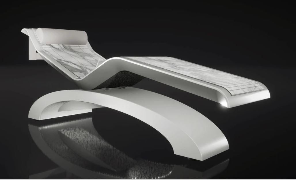 Diva Musive Infrared Heated Lounger - Premium Electric Massage Recliner with Heat Therapy for Home & Spa Relaxation | Classico by Fabio Alemanno | Perfect for Living Room, Bedroom & Wellness Centers