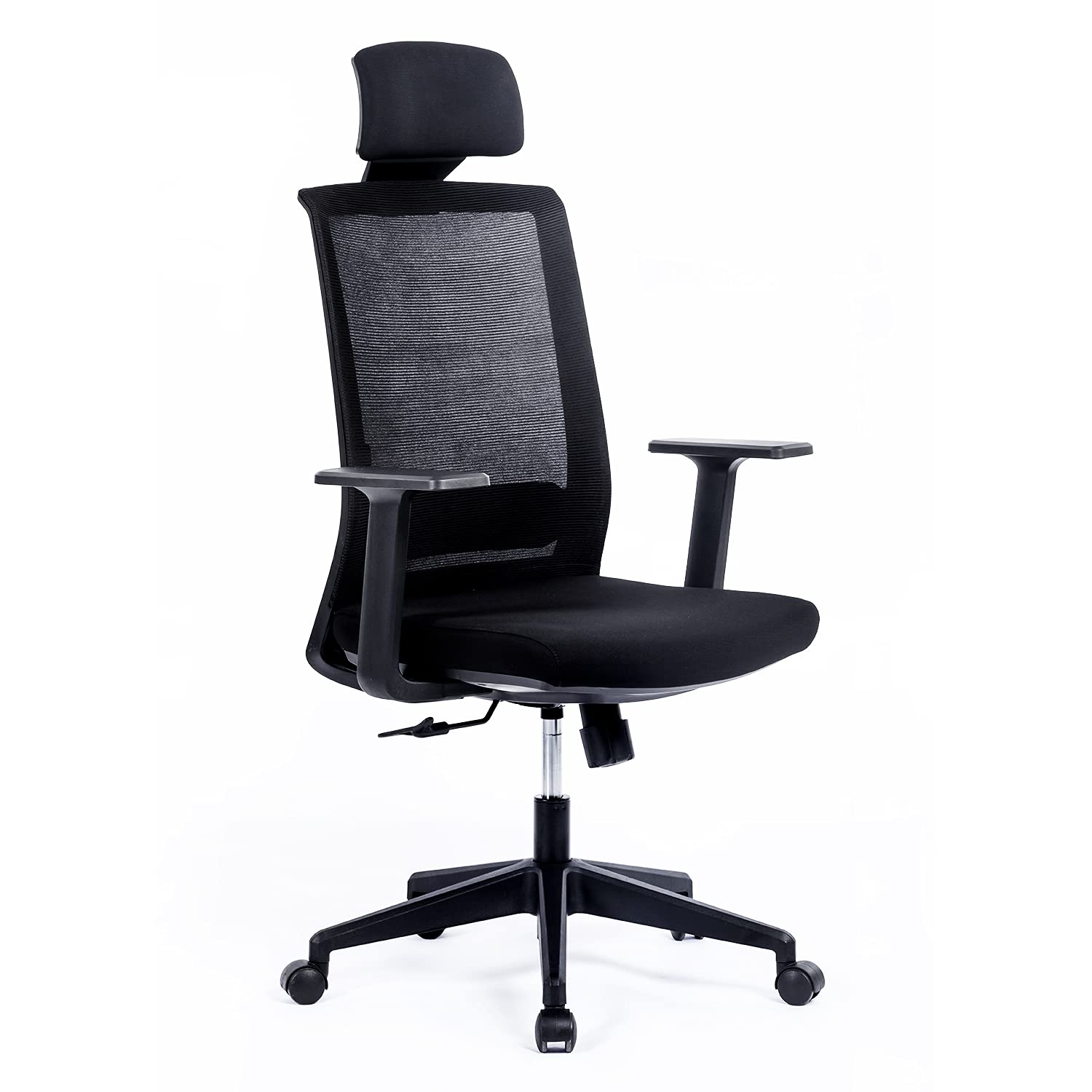 Kasorix Ergonomic Mesh Office Chair with Headrest - Adjustable Lumbar Support & Breathable Back for Home & Computer Work - Perfect for Long Hours Sitting & Gaming
