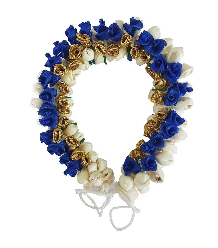 Baal Flowers Hair Accessories Gajra For Women - Elegant Bridal Hair Jewelry (Royal Blue) | Perfect for Weddings, Parties & Special Occasions