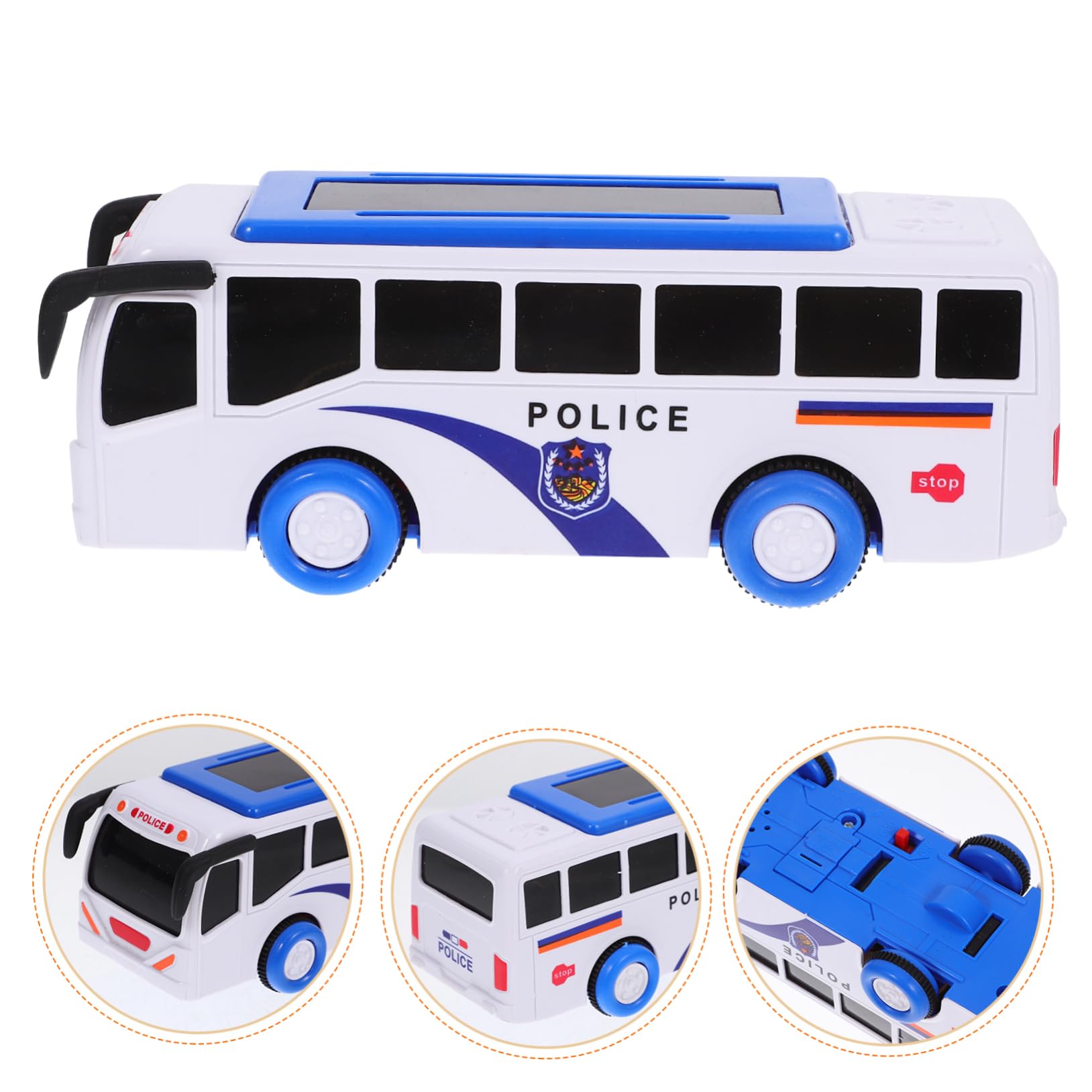 LALADEFIEE Miniature Toy Bus for Kids - ABS Plastic Small Bus Car Toy, Children's Educational Vehicle Model - Perfect for Playtime, Collecting & Pretend Driving Games