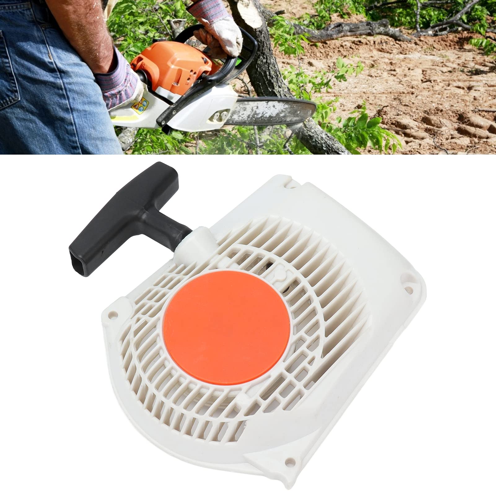 Stihl 024 026 MS240 MS260 Lawn Mower Pull Start Recoil Starter Assembly Replacement Part - Compatible with Stihl Chainsaws & Outdoor Power Tools for Easy Engine Starting