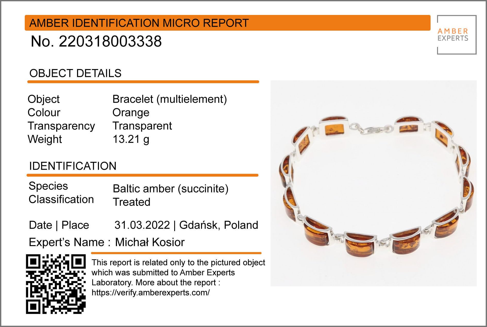 Genuine Baltic Amber Bracelet for Women - Sterling Silver Honey Amber Jewelry, Lottie Collection | Elegant & Healing Amber Bracelet for Adults, Perfect for Gifts, Meditation & Stress Relief
