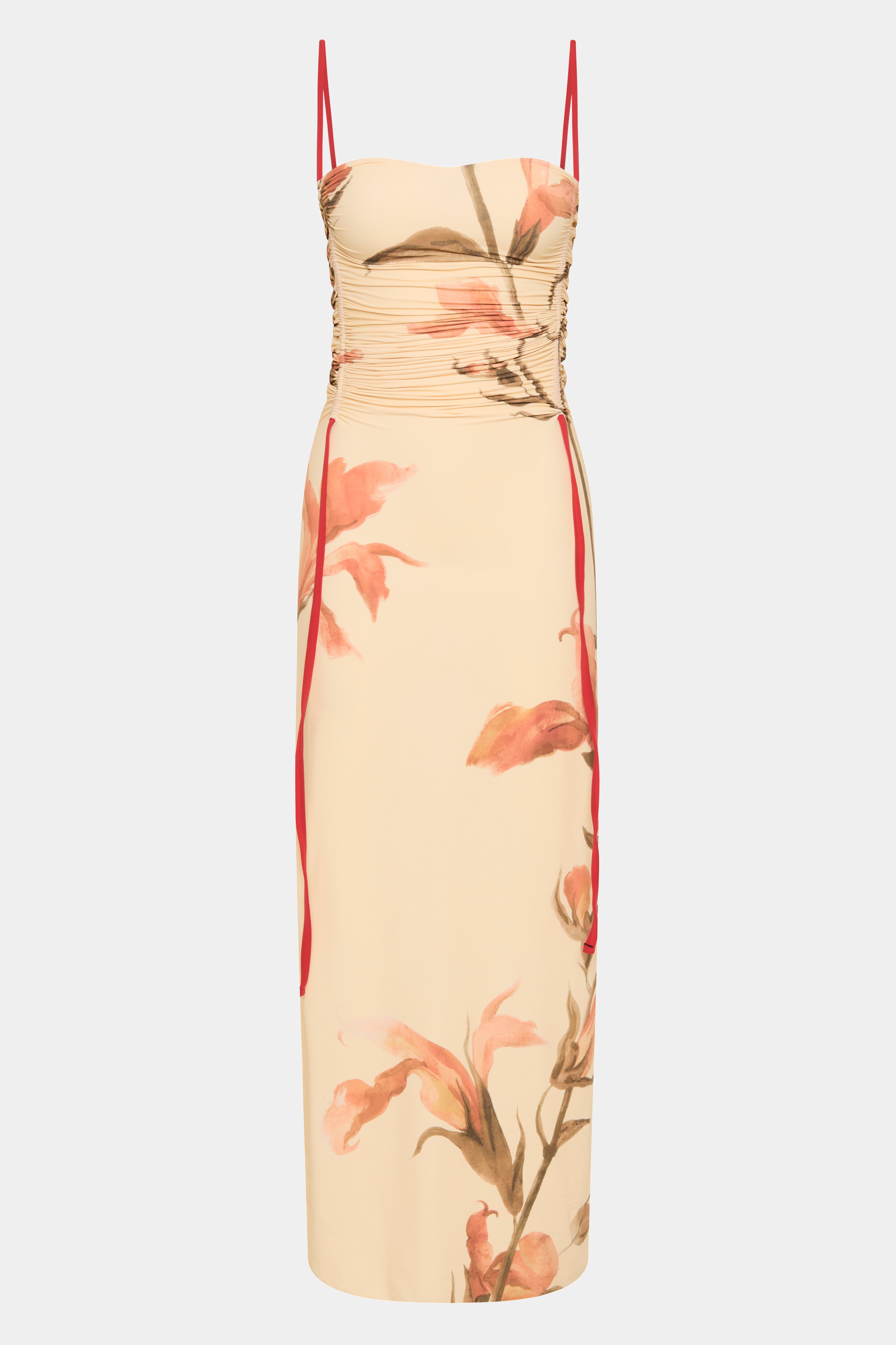 Hana Ruched Midi Dress - Flattering Bodycon Party Dress for Women | Perfect for Cocktail Parties, Date Nights & Special Occasions