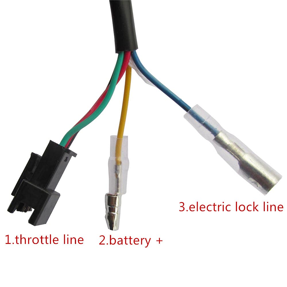 12V-99V Electric Scooter Thumb Throttle with LCD Display & Voltage Key Lock - Compatible with E-Bikes & E-Scooters (Green LCD) - Perfect for Commuting & Urban Travel