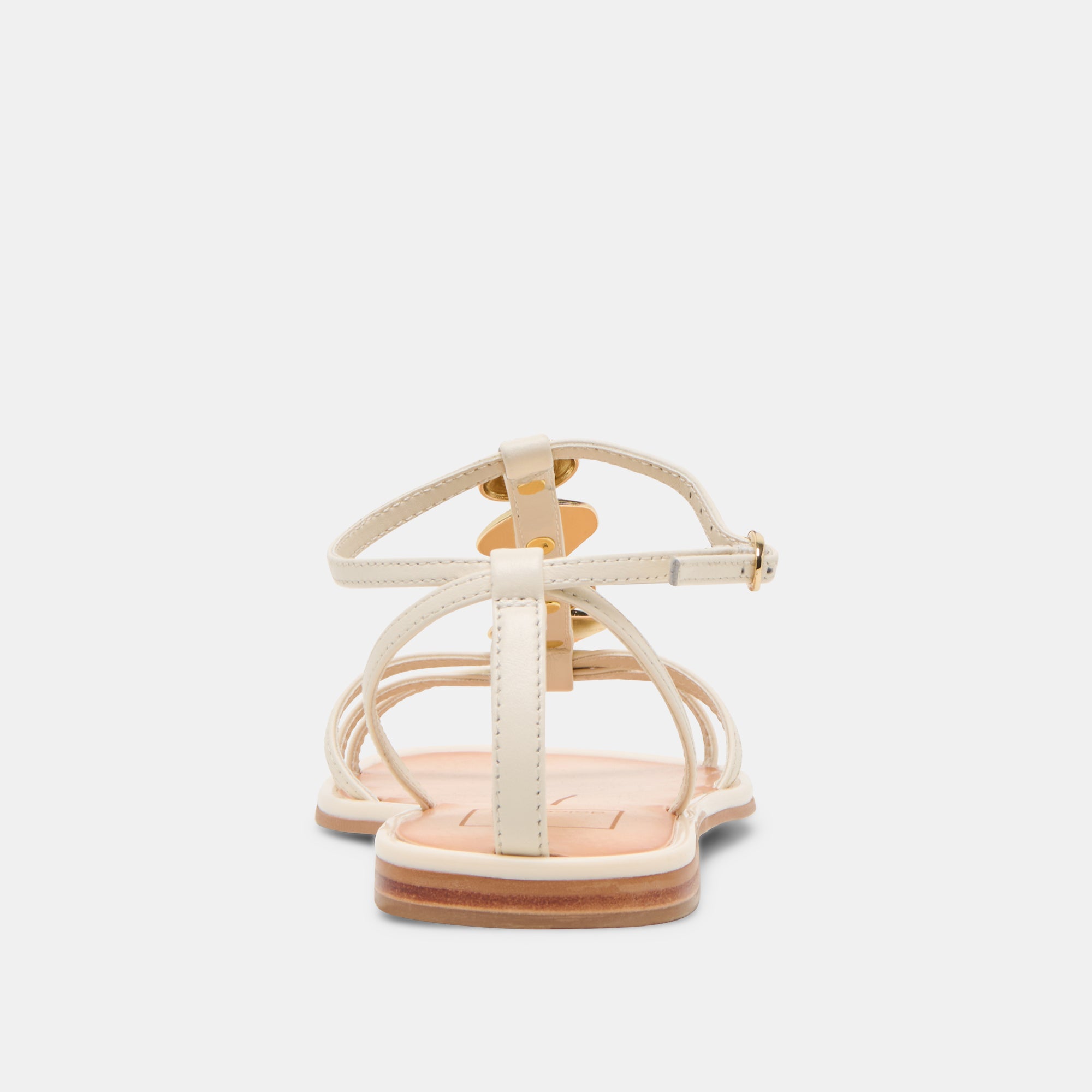 FAUN Women's Off-White Leather Sandals - Comfortable Casual Summer Shoes for Beach, Vacation & Everyday Wear