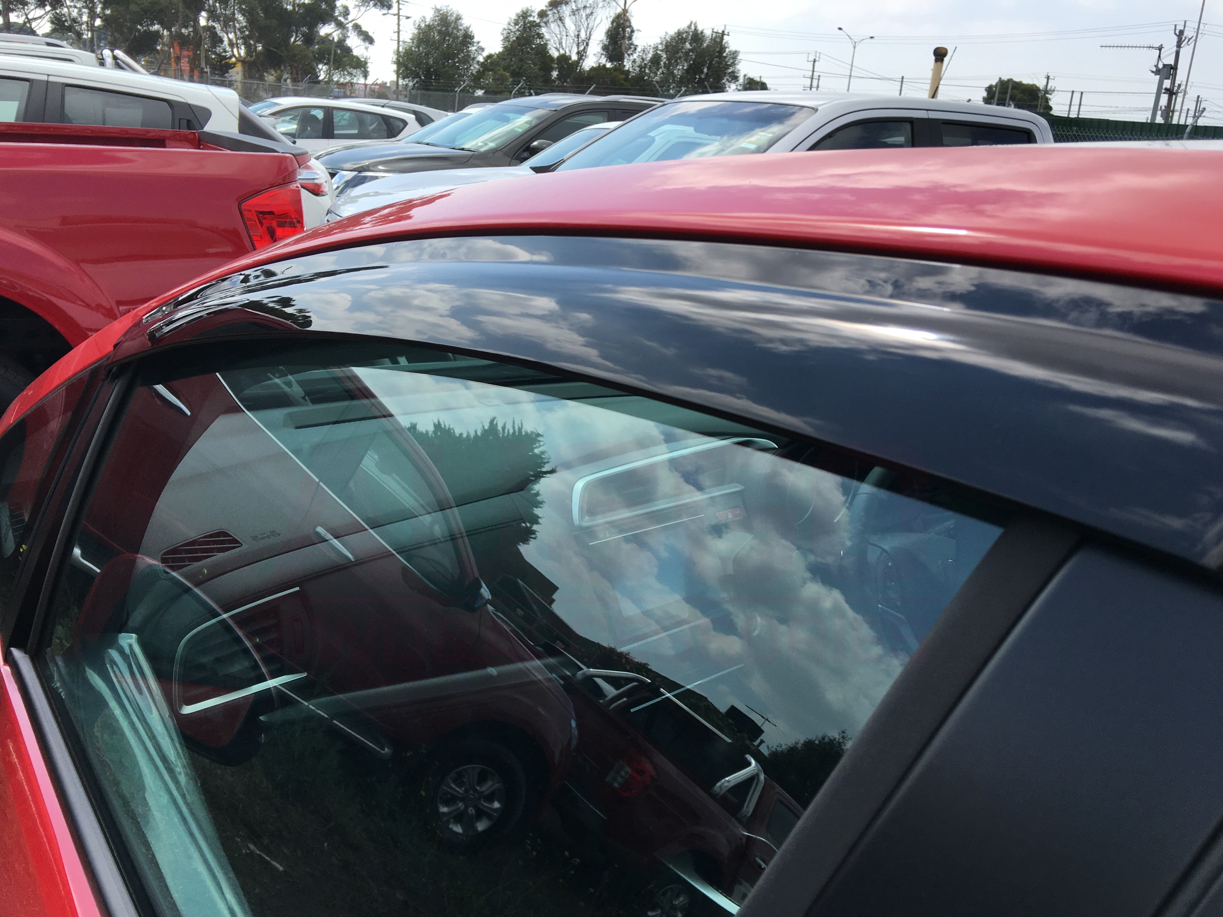 Honda Jazz GF Series 2014-2020 Custom Fit Injection Weather Shields - Wind & Rain Protection for Car Windows | Perfect for All-Weather Driving & Parking