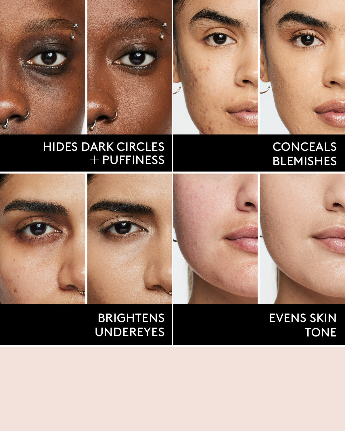 We're Even Hydrating Longwear Concealer - 330W Medium Beige | Full Coverage Liquid Concealer for Dark Circles & Blemishes | Day & Night Makeup for Flawless Skin
