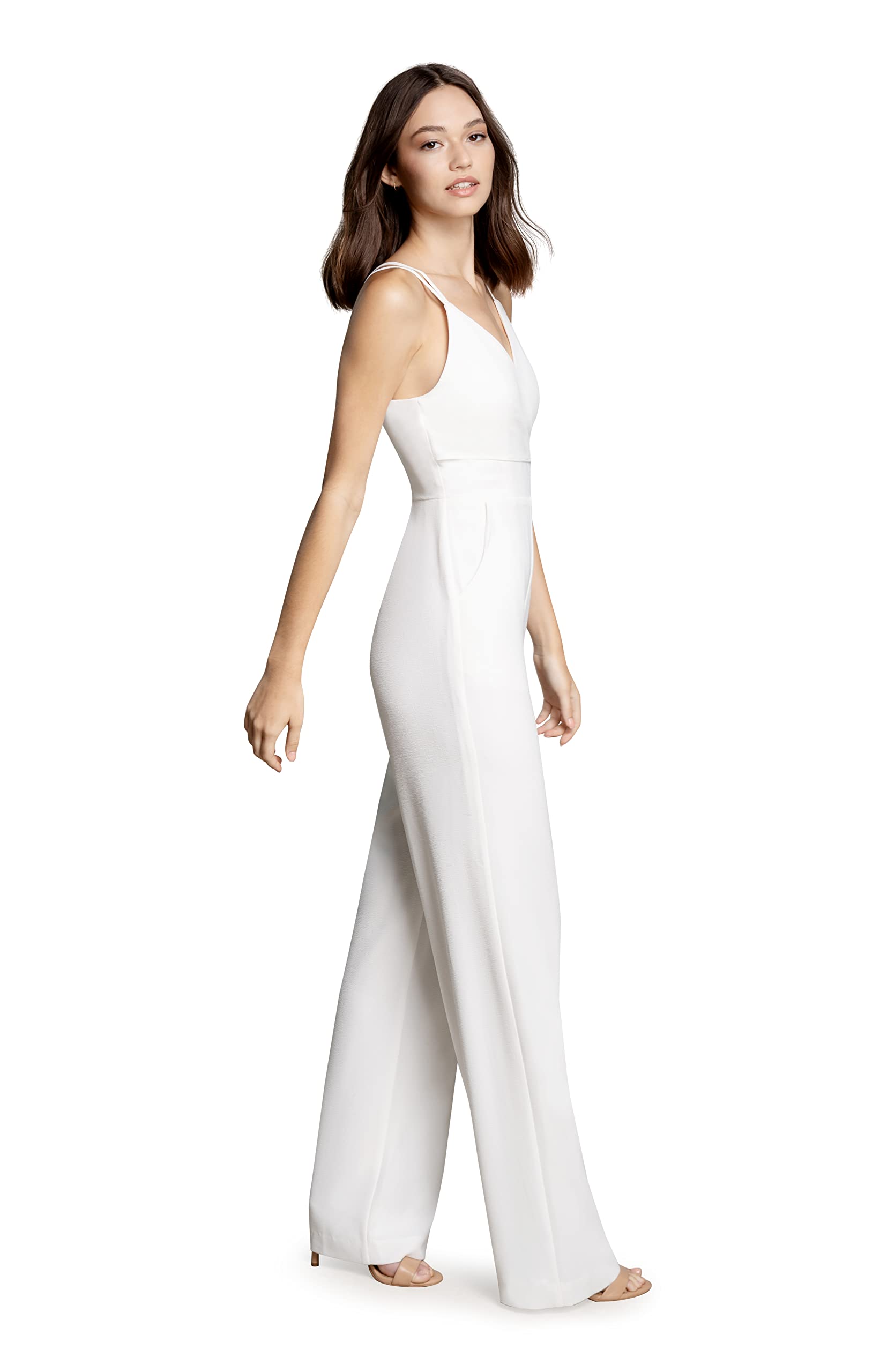 Dress the Population Women's Braxton Fit and Flare Midi Dress - Elegant A-Line Cocktail Dress for Weddings, Parties & Special Occasions