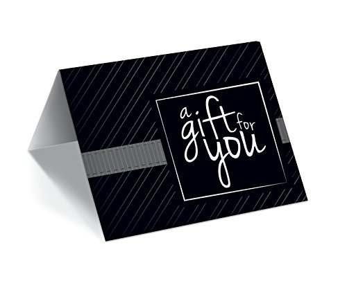 500 Pack Premium Gift Card Presenters with Black Stripe - Elegant Gift Box Inserts for Weddings, Birthdays & Corporate Events (Ideal for Retail, Hotels & Customer Appreciation)
