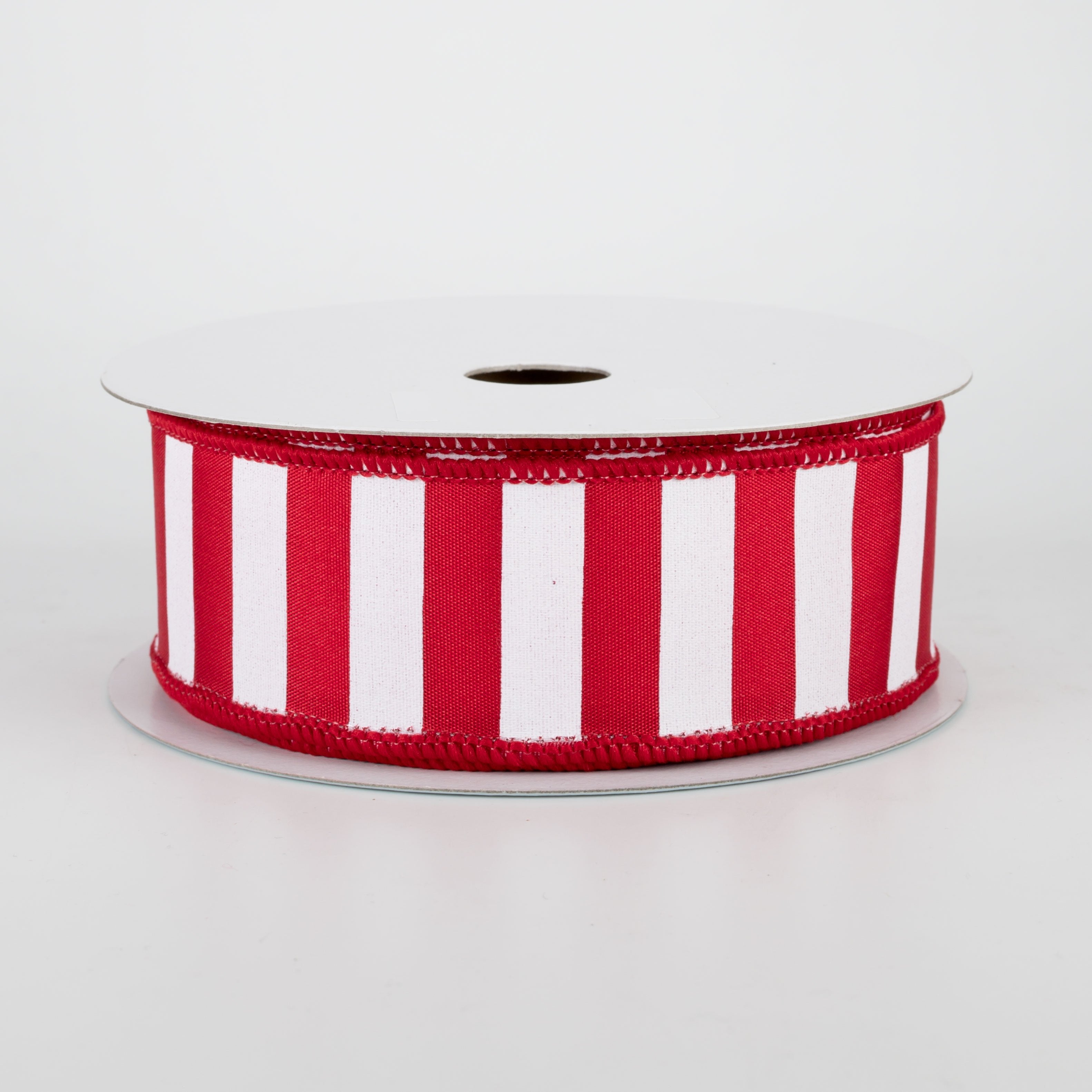 1.5 Inch Medium Stripe Ribbon - Crimson Red & White (10 Yards) - Perfect for Gift Wrapping, DIY Crafts, and Party Decorations