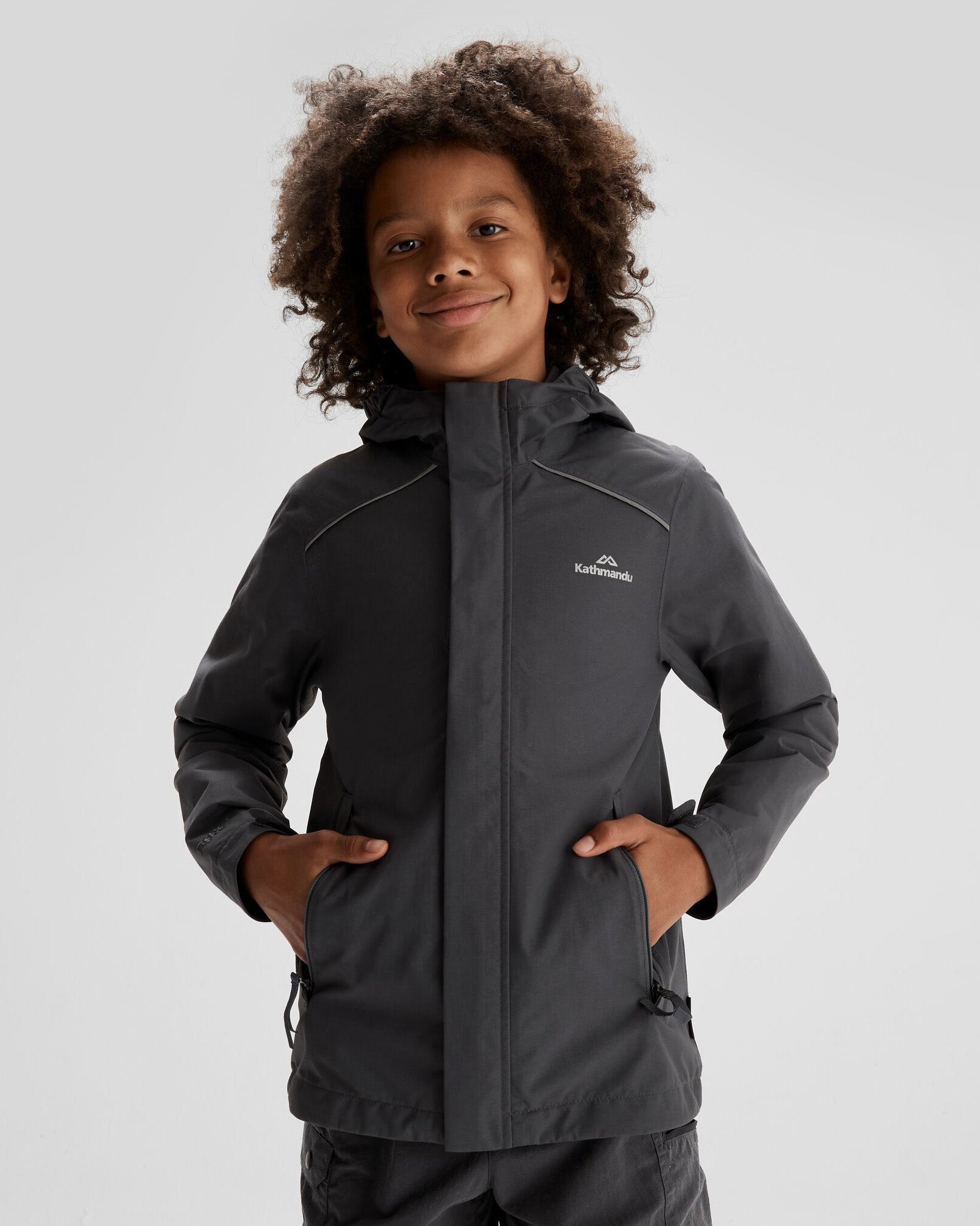Andulo Boys' 2-Layer Waterproof Rain Jacket for Kids - Lightweight & Breathable for Outdoor Play, School & Hiking