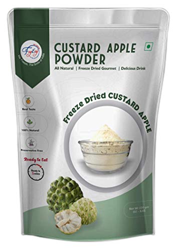 Freeze Dried Custard Apple Powder - 8.82oz (250g) | Vegan, Gluten-Free Fruit Powder for Smoothies, Baking & Camping | Healthy Snack for Kids & Adults | Pantry Staple & Survival Food