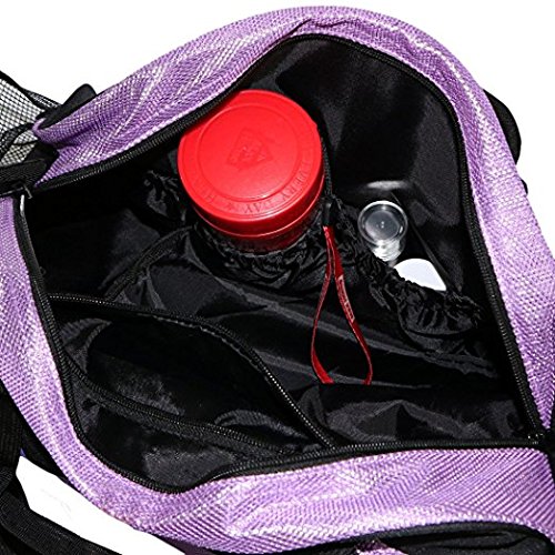 Stylish Purple Dance Duffle Bag for Women & Girls - Perfect for Gym, Yoga, Sports & Dance Classes - Water-Resistant Workout Bag with Separate Shoe Compartment