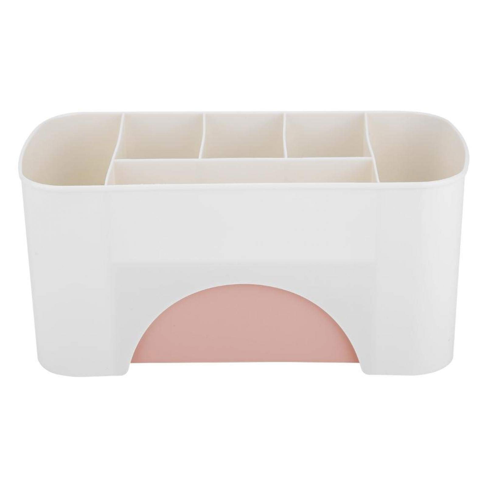 Pink 3-Drawer Desk Organizer for Makeup & Office Storage
