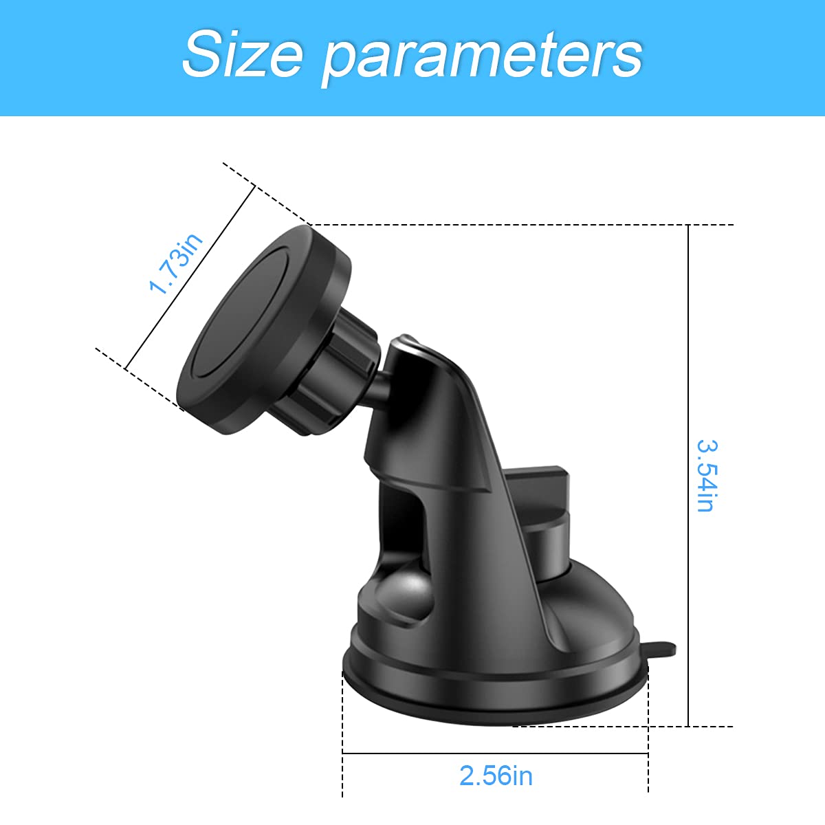 360° Rotatable Car Magnetic Phone Holder for Air Vent - Compatible with iPhone, Samsung - Perfect for Driving & Navigation