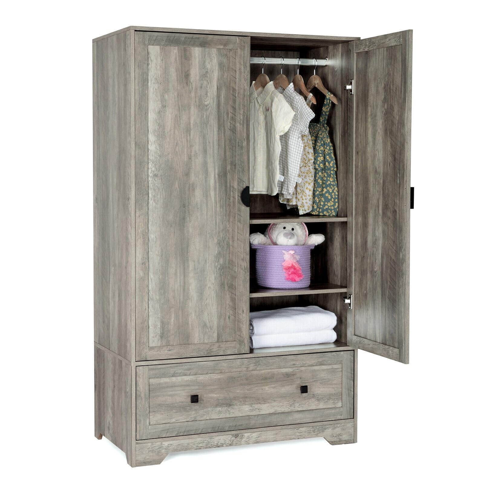 Modern Grey Closet Organizer 38
