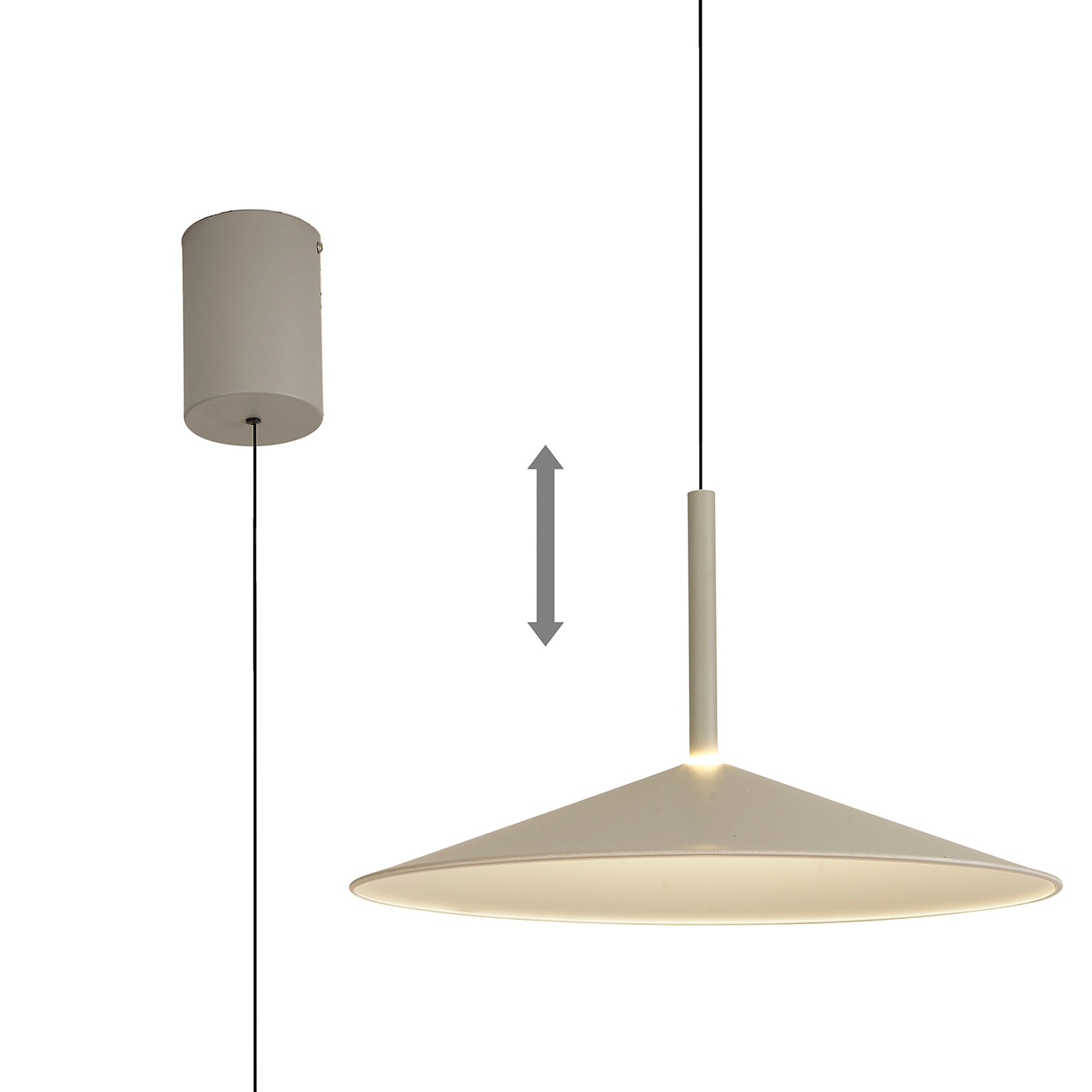 Calice LED Rise and Fall Pendant Light - Adjustable Height, Multiple Colors & Sizes - Perfect for Kitchen Island, Dining Room, and Living Room Lighting