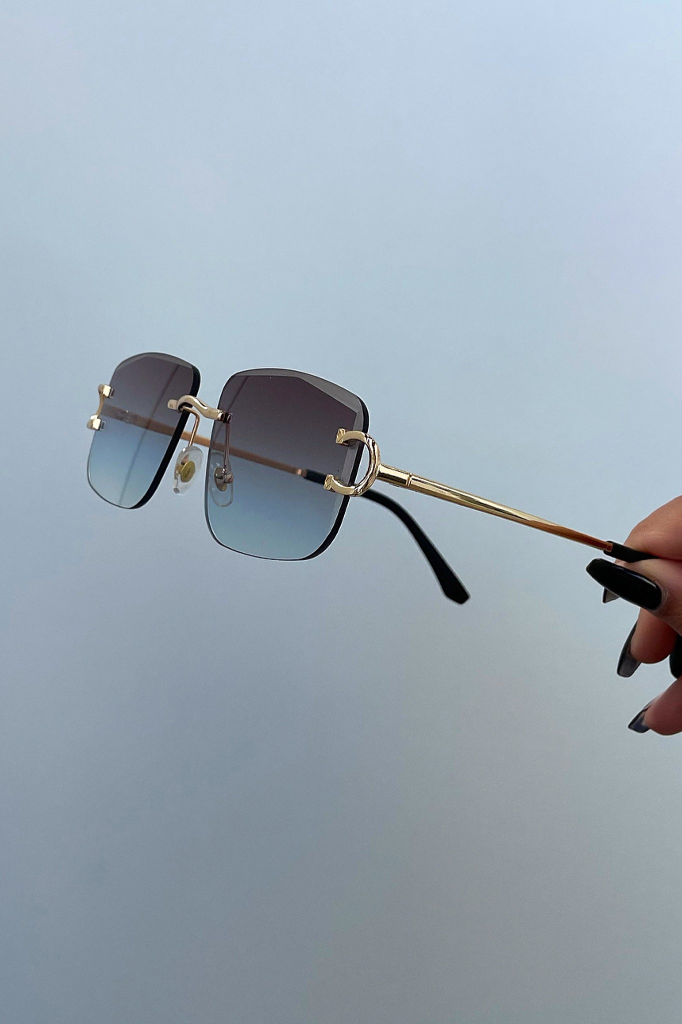 Essex Sunglasses for Men & Women - Brown to Blue Gradient Polarized Lenses - UV Protection for Outdoor Activities, Driving, Beach & Travel
