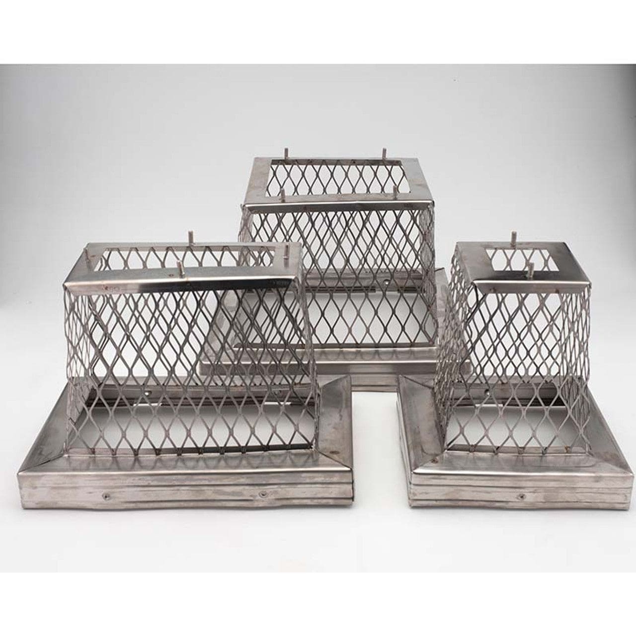 (3 Pack) Homesaver Pro 304 Stainless Steel Single Flue Chimney Caps - Multi-Size for Secure & Durable Protection - Perfect for Fireplace, Wood Stove & Outdoor Chimneys