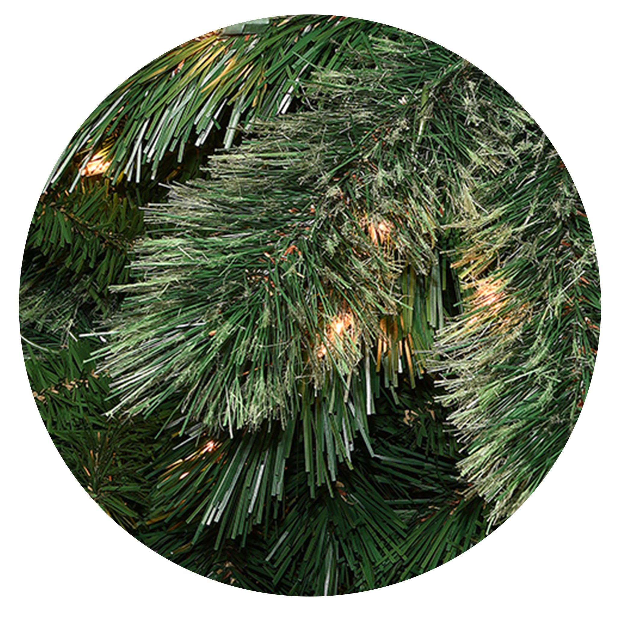 7.5 ft Pre-Lit Artificial Hamburg Pine Christmas Tree with Clear LED Lights - Perfect for Home, Office, and Holiday Decorations