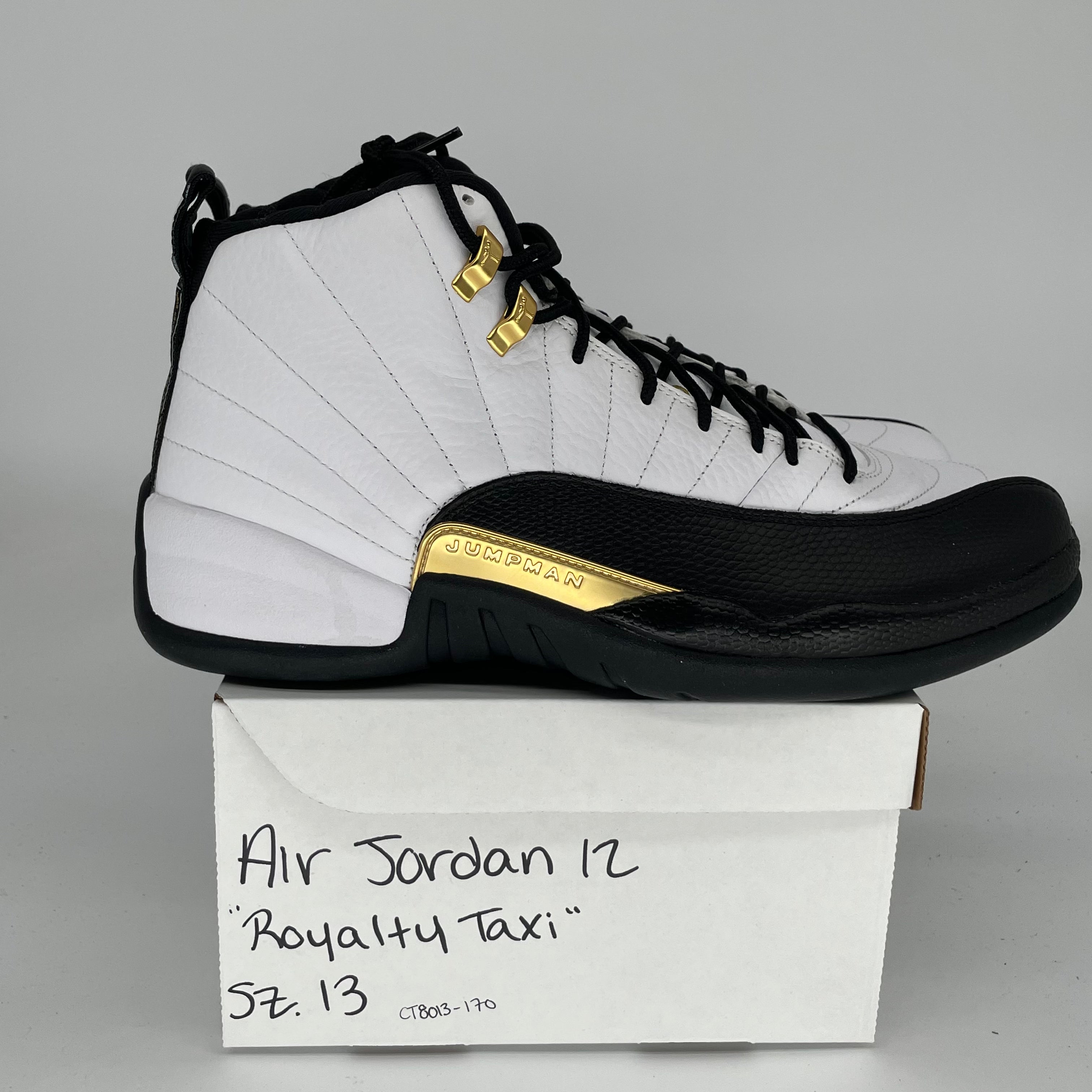 AIR JORDAN 12 ROYALTY TAXI Basketball Shoes Men's Size 13 - Retro Sneakers CT8013-170 for Streetwear & Casual Outfits