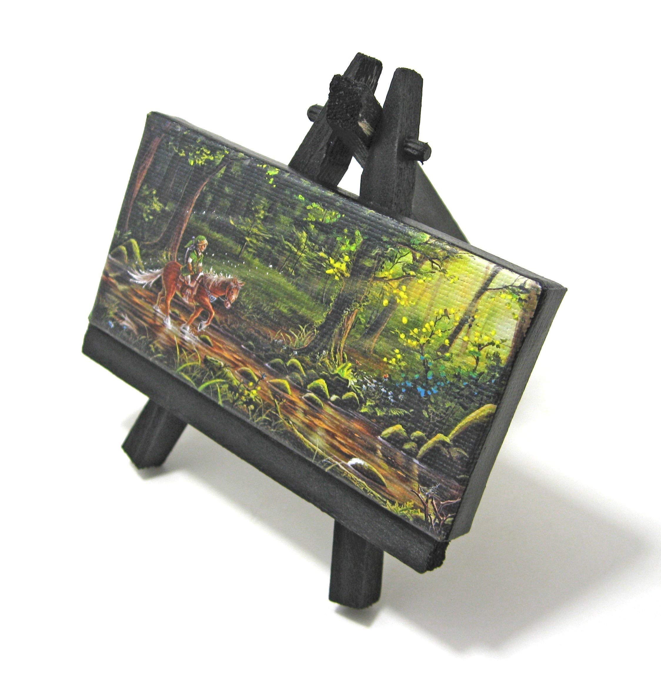 The Legend of Zelda Mini Painting - The Journey Begins | Handmade Video Game Wall Art | Perfect for Gamer Room Decor & Nintendo Fan Gifts