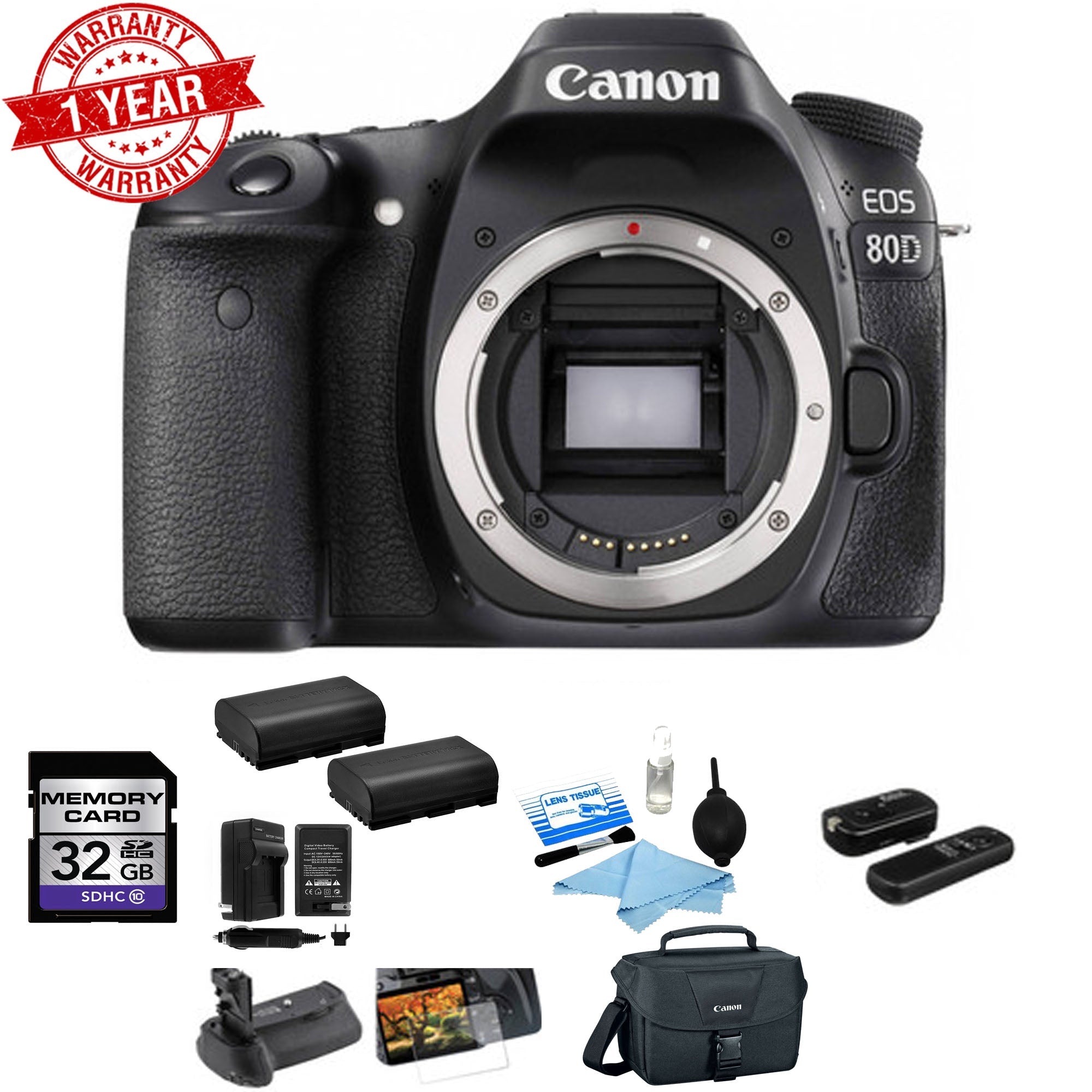 Canon EOS 80D DSLR Camera with 18-135mm Lens Kit - Professional Photography for Travel, Vlogging & Portrait Shooting