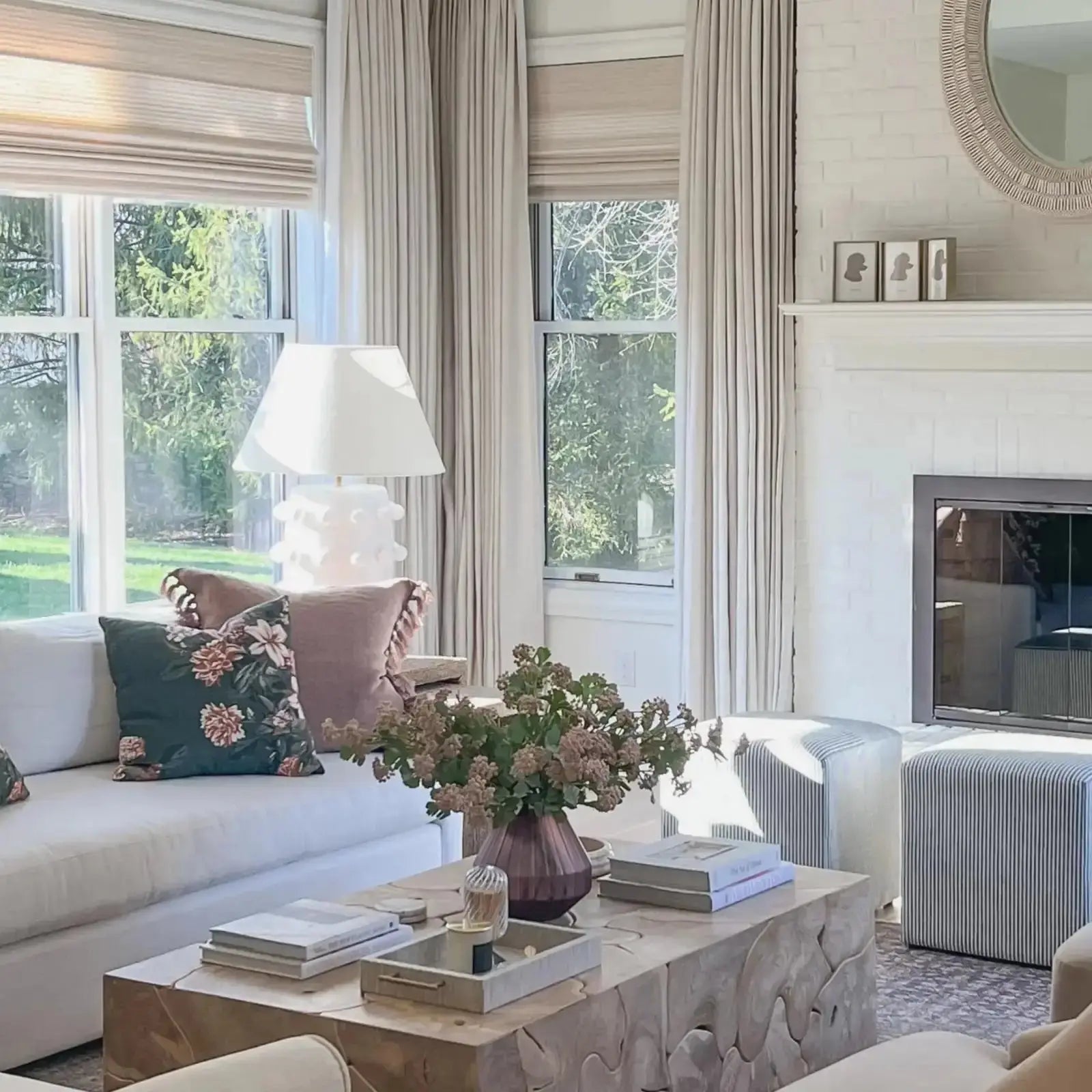 Custom Tab Top Curtains for Living Room & Bedroom - Premium Window Drapes with Easy Installation - Elegant Home Decor for Modern Interiors