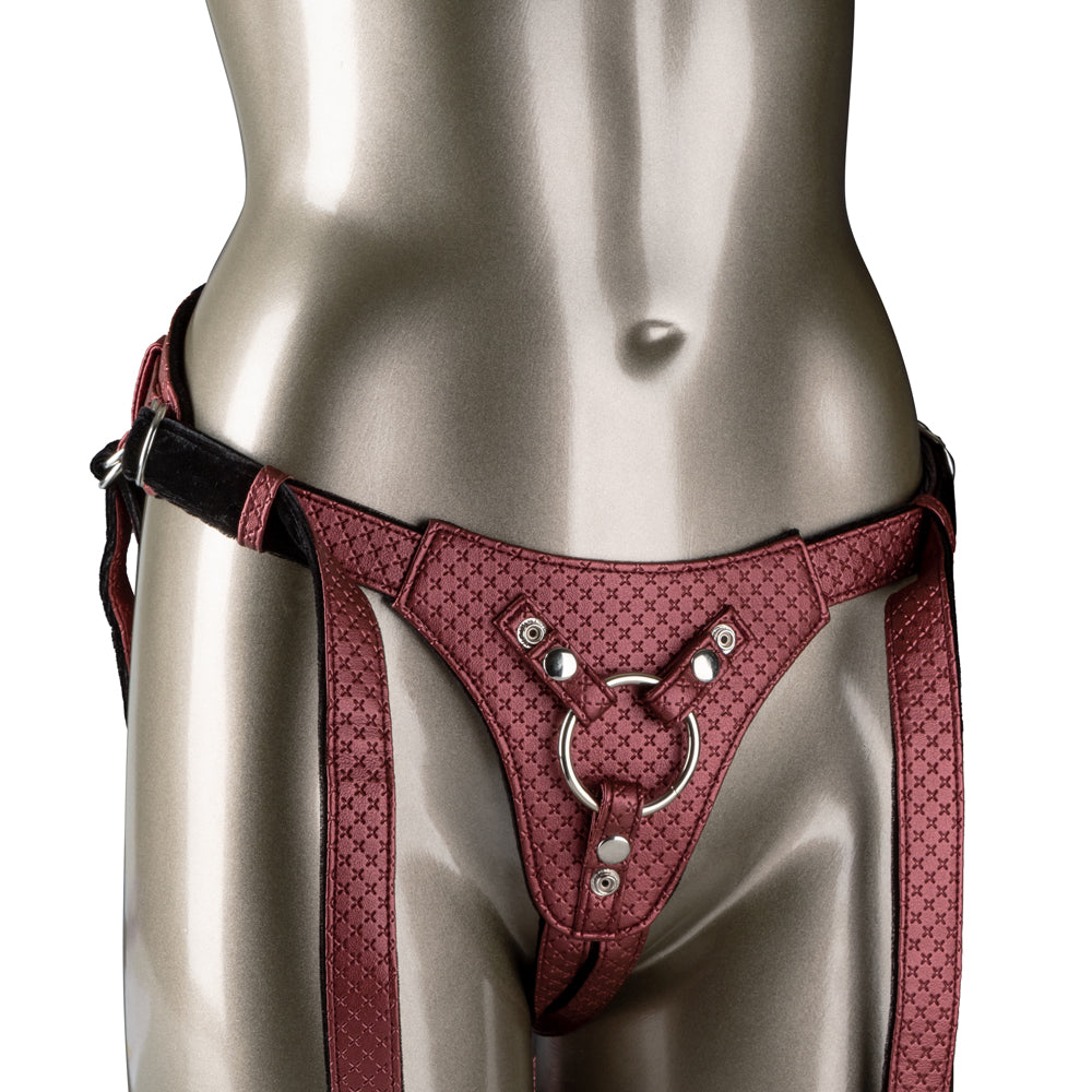 Regal Queen Corset Lace-Up Strap-On Harness for Women - Elegant Royal Style BDSM Bondage Gear for Couples & Role Play