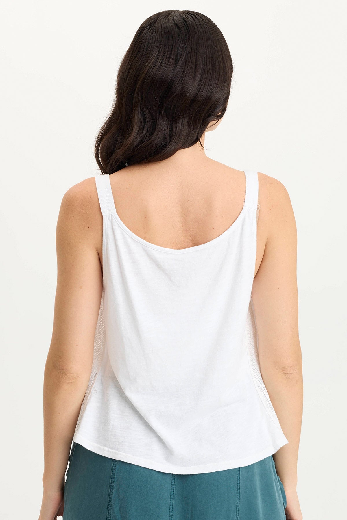 Hedley Women's Box Pleat Tank Top - Soft Gauze & Jersey Blend, Breathable & Comfortable for Summer, Casual Wear, Layering, and Beach Outfits
