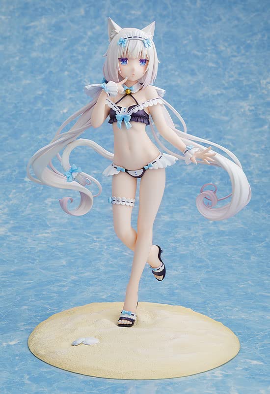 Good Smile Company Nekopara: Vanilla 1/7 Scale PVC Figure - Maid-Style Swimsuit Anime Collectible for Display & Gaming Room Decor