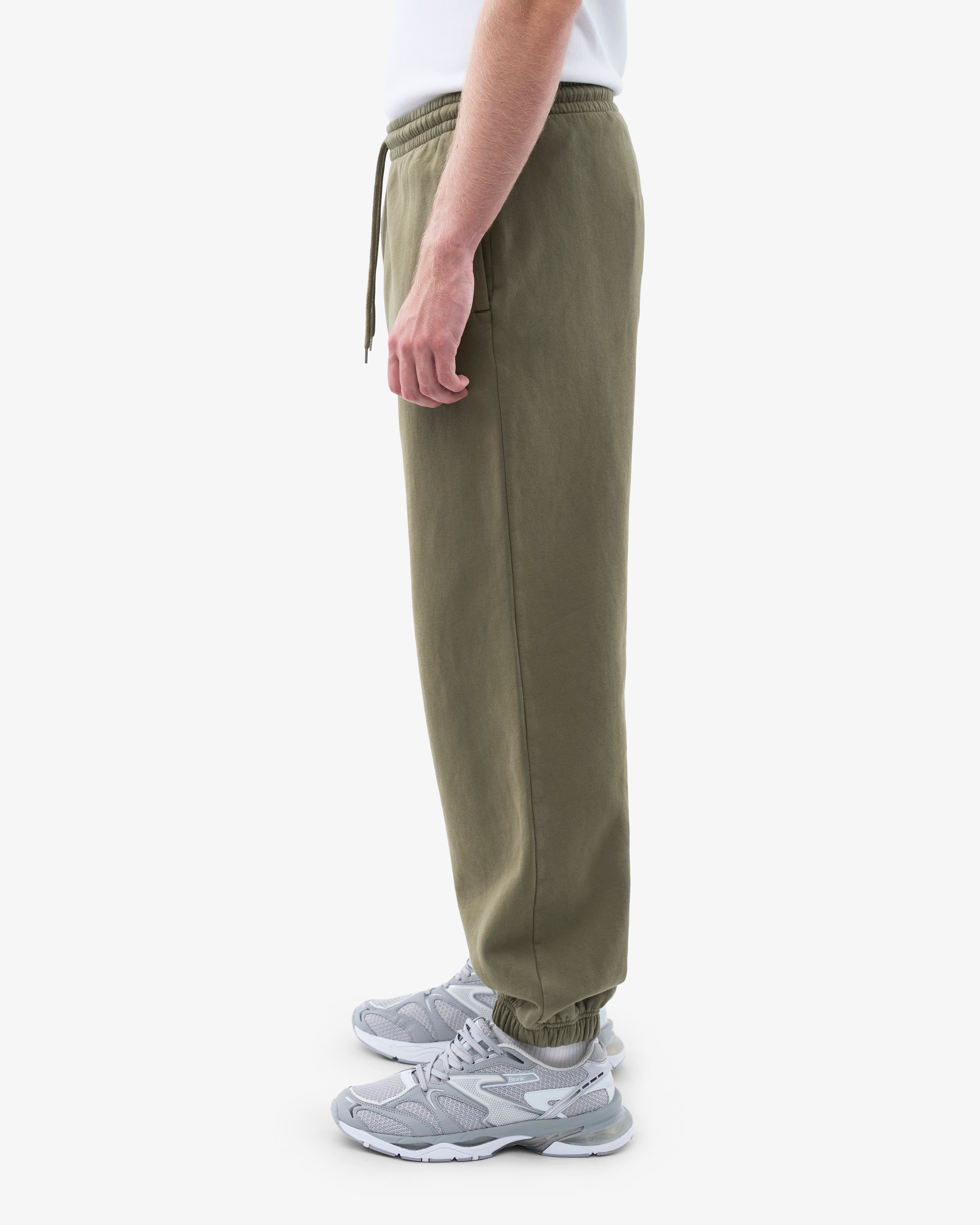 Organic Relaxed Sweatpants for Women - Soft & Comfortable Cotton Joggers in Dusty Olive - Perfect for Yoga, Lounge & Casual Wear