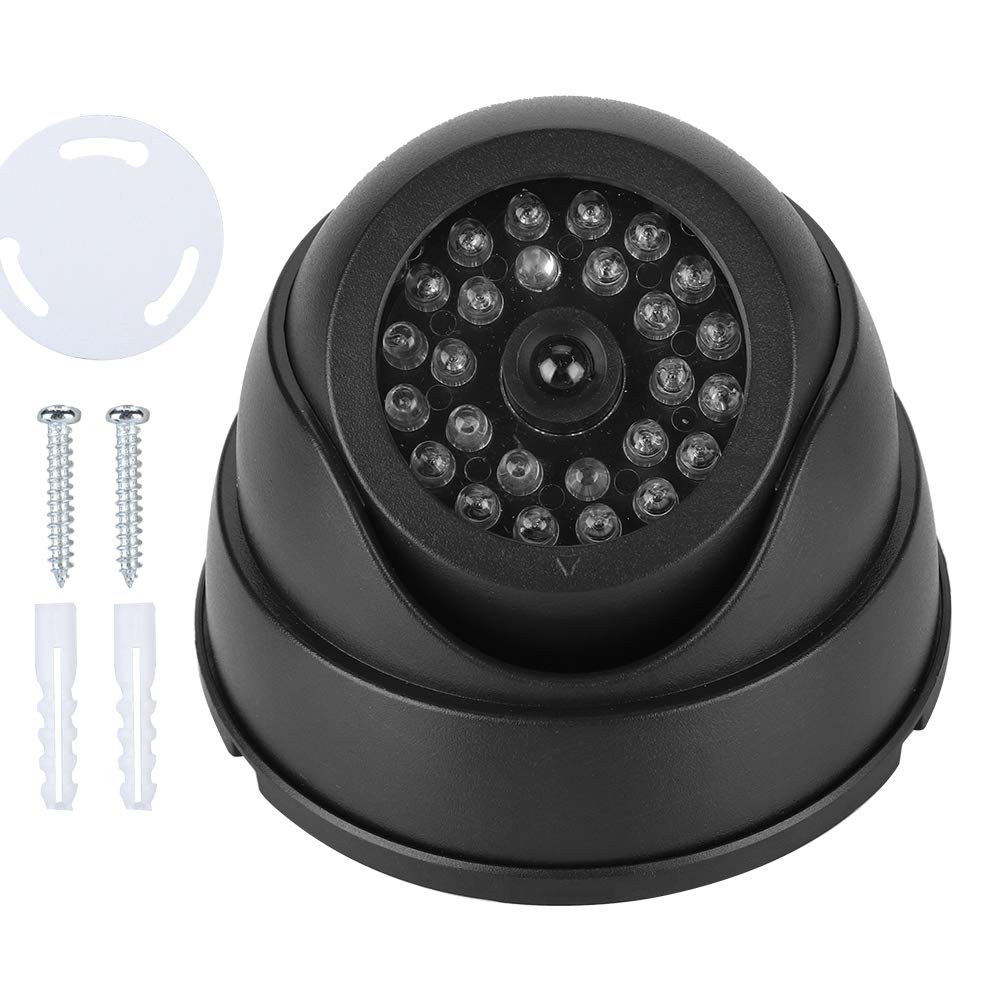MR-18 Fake Dome Security Camera with 30 IR LEDs - Dummy CCTV Surveillance Camera for Outdoor Use - Ideal for Home, Office & Business Security Deterrent