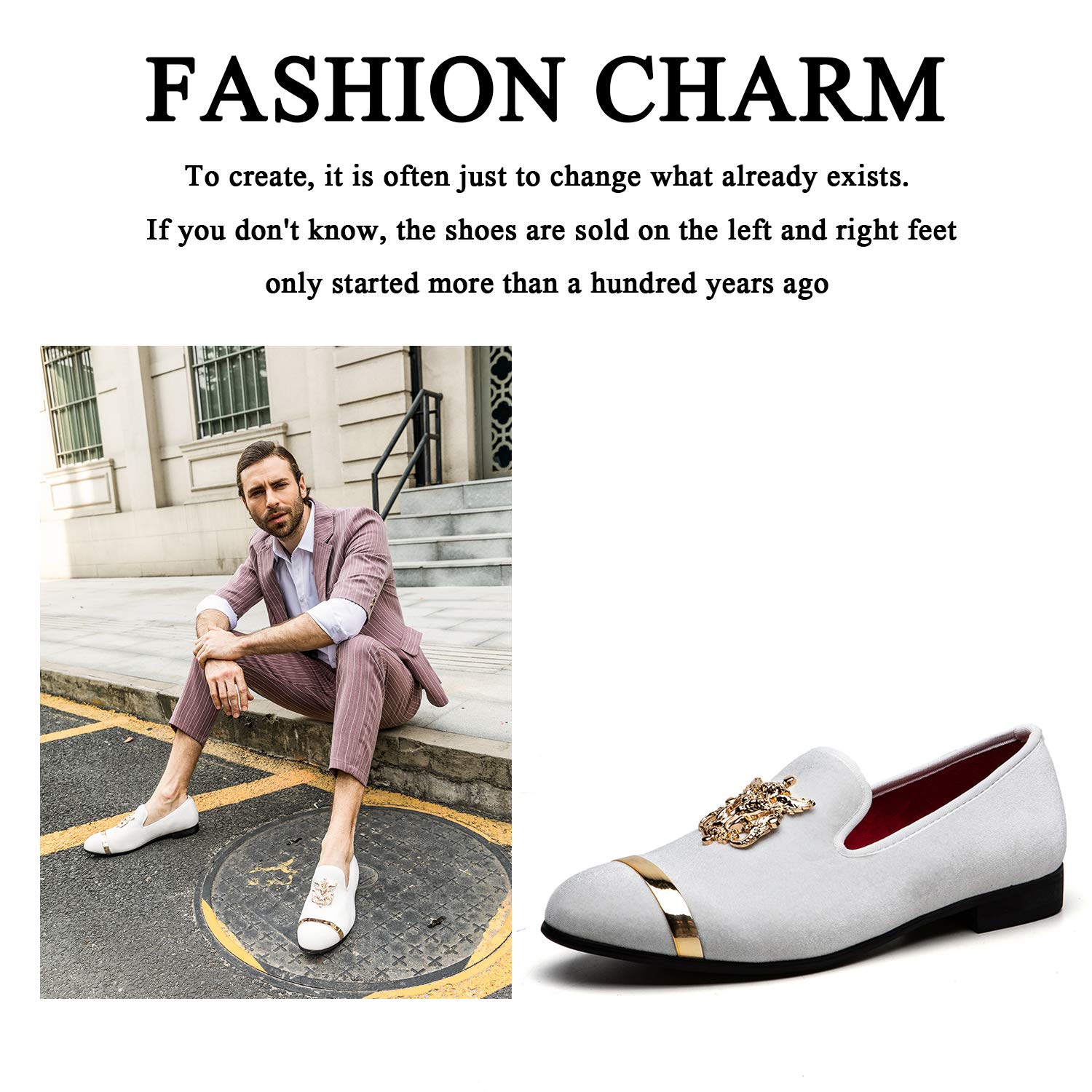 JITAI Men's Penny Slip-On Loafers - Genuine Leather Lined Comfortable Dress Shoes for Business, Office & Casual Wear