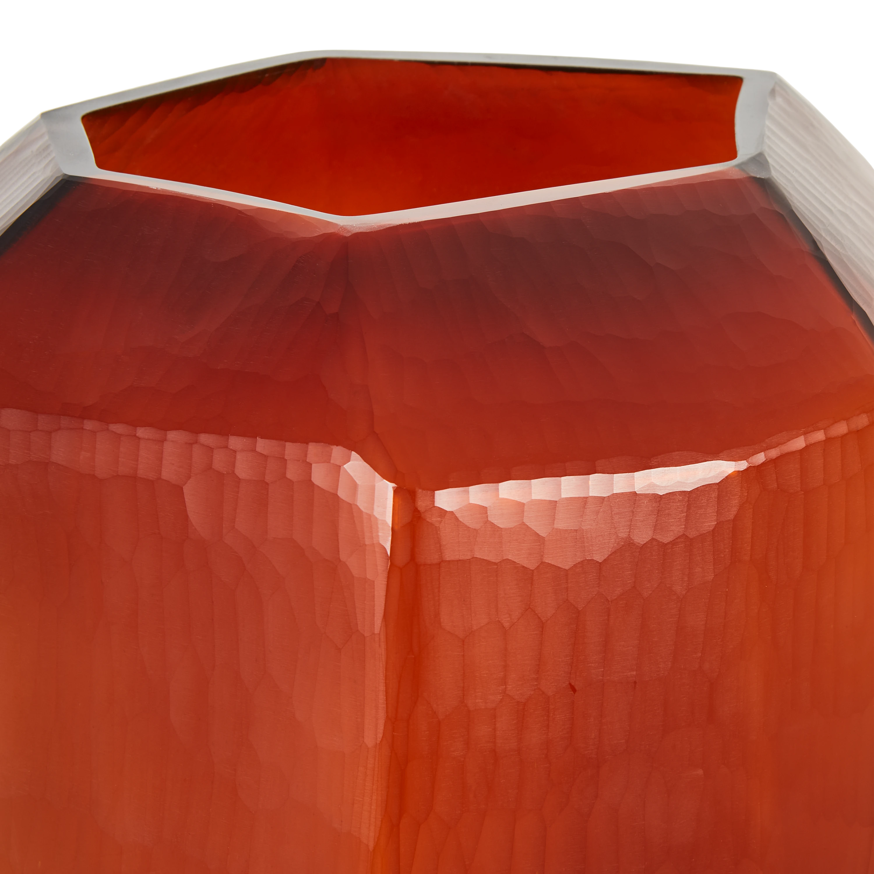 Modern Cubist Ceramic Vase in Dark Brown - Minimalist Home Decor for Living Room, Office & Wedding Centerpieces