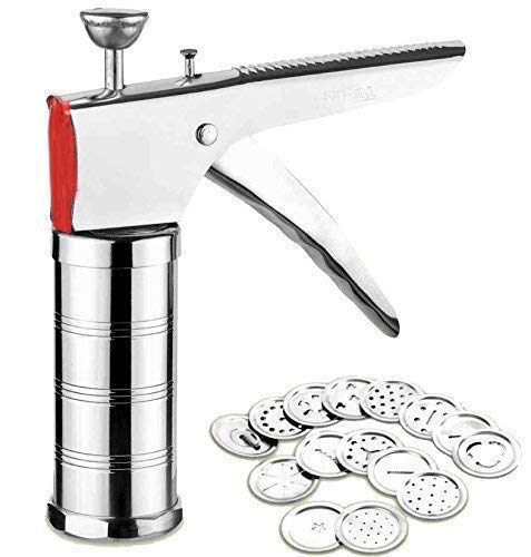 Stainless Steel Idiyappam Maker Machine for Murukku, Farsan Sev & Pasta | Durable Indian Snack Press | Perfect for Home Cooking, Festivals & Restaurant Use