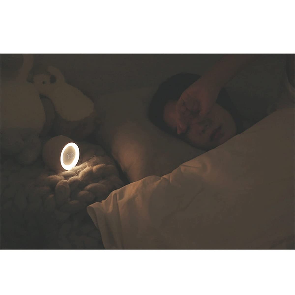 Kids Alarm Clock with Wake-Up Light & Sleep Sounds - Children's Sleep Trainer & Sleep Aid for Better Morning Routines - Perfect for Bedrooms, Nurseries, and Gentle Wake-Up Training (Color: Blue)