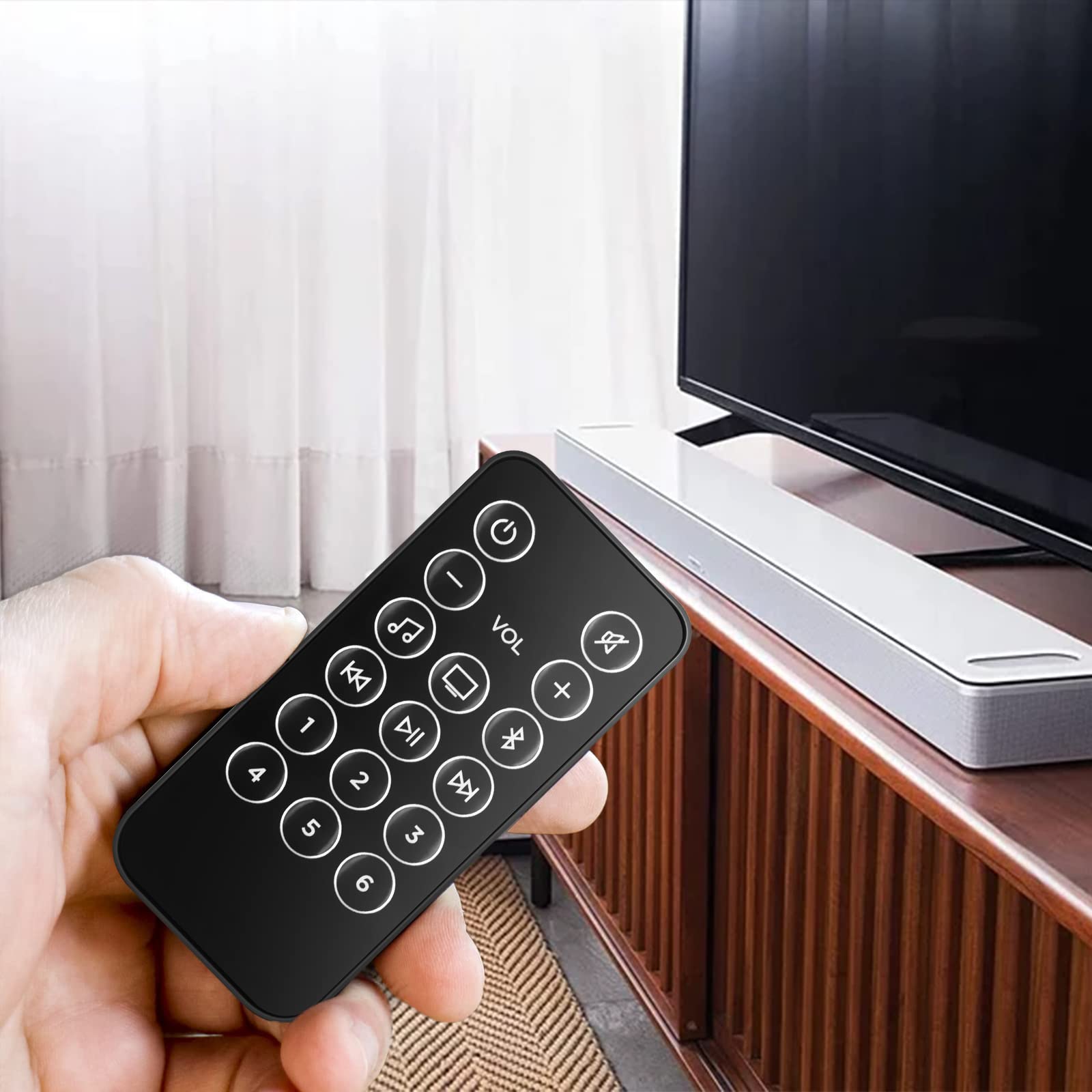 Bose Smart Soundbar 500 & 900 Replacement Remote Control with Battery - Compatible with Bose Soundbar 500/900 - Perfect for Home Theater & Entertainment Systems