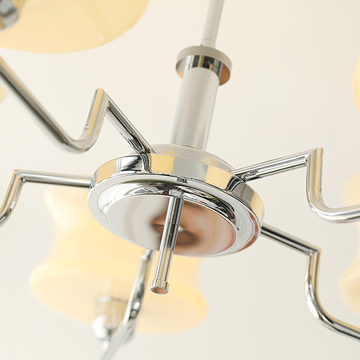 Elegant Blue Crystal Chandelier - Modern Ceiling Light Fixture for Dining Room, Bedroom & Living Room Decor