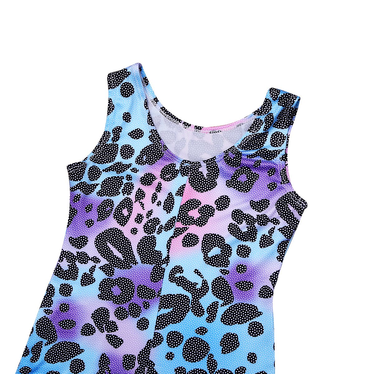 Yeahdor Kids Girls One Piece Leopard Print Gymnastics Leotard Ballet Dance Unitard Workout Training Biketard for Competition, Performance & Practice - Perfect for Recitals, Gym Classes, Dance Studios & Costume Events