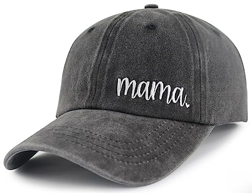 Mama Embroidred Black