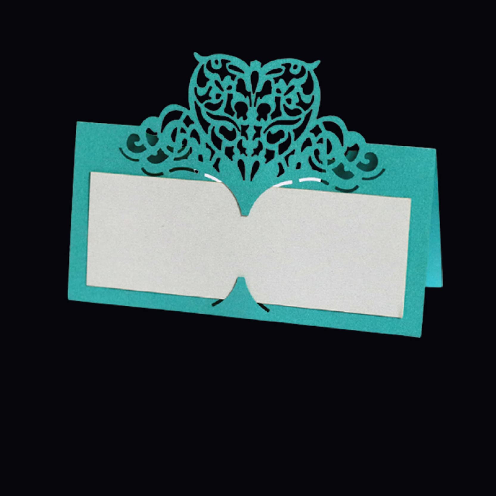 YURASIKU 50/100 Pcs Laser Cut Love Table Name Cards - Elegant Wedding Banquet, Birthday Party Place Cards with Romantic Design | Perfect for Table Setting, Bridal Shower, Anniversary & Special Event Decorations